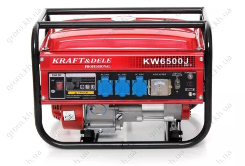 Фото 1- Бензиновый генератор Kraft&Dele KW6500J (KD111)