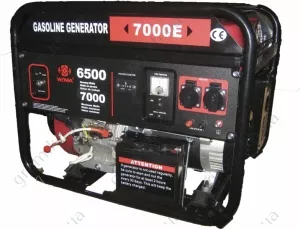 Фото 1- Бензиновый однофазный генератор Weima WM7000E