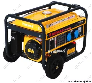 Фото 1- Бензиновый генератор REMAS 3500CE