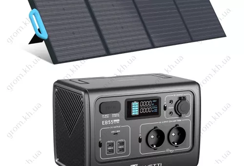 Фото 1- Комплект сонячного генератора Bluetti EB55+PV120