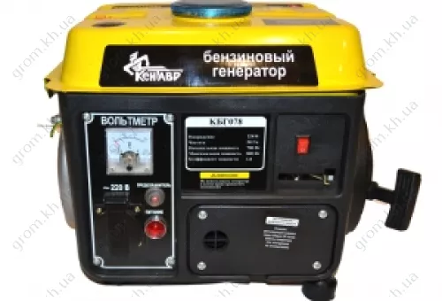Фото 1- Бензиновый генератор Кентавр КБГ 078
