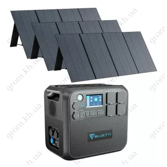 Фото 1- Комплект сонячного генератора Bluetti AC200MAX+3*PV350