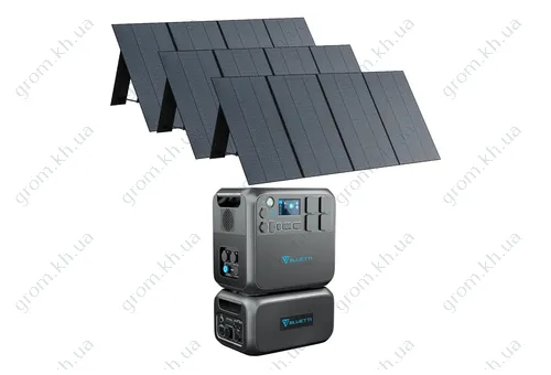 Фото 1- Комплект солнечного генератора Bluetti AC200MAX+B230+3*PV350