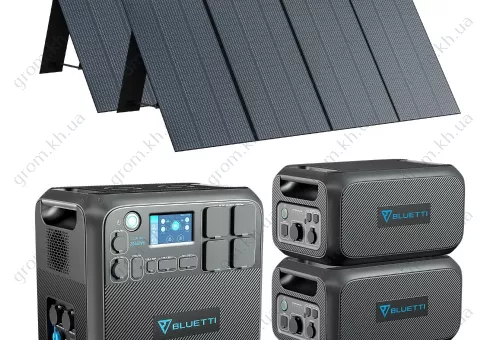 Фото 1- Комплект сонячного генератора Bluetti AC200MAX+2*B230+2*PV350