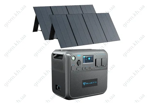 Фото 1- Комплект солнечного генератора Bluetti AC200P+2*PV350