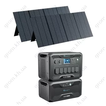 Фото 1- Комплект сонячного генератора Bluetti AC300+B300+2*PV350