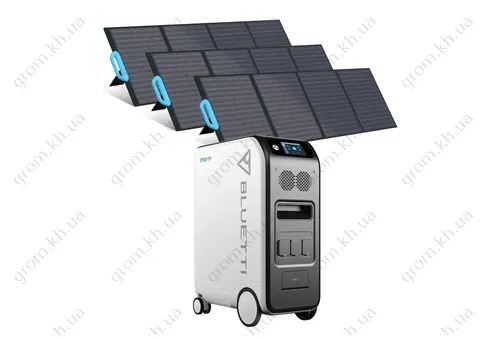 Фото 1- Комплект сонячного генератора Bluetti EP500+3*PV350
