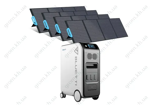 Фото 1- Комплект сонячного генератора Bluetti EP500+4*PV200
