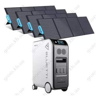 Фото 1- Комплект сонячного генератора Bluetti EP500+4*PV200