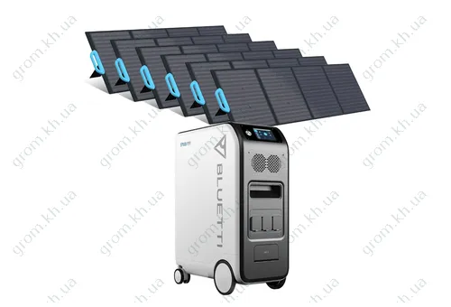 Фото 1- Комплект солнечного генератора Bluetti EP500+6*PV200
