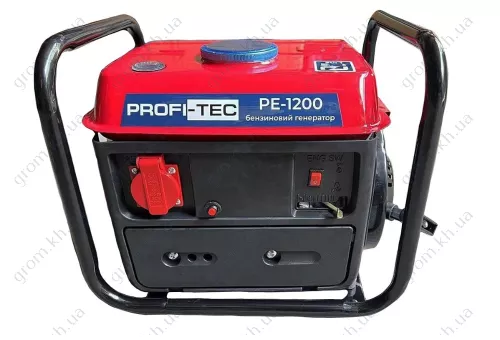 Фото 1- Генератор бензиновий Profi-tec PE-1200G (1200 Вт)