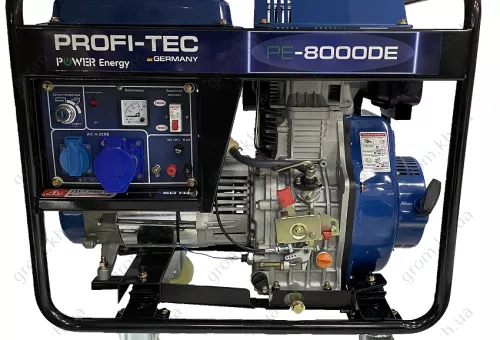 Фото 1- Генератор дизельный Profi-tec PE-8000DE (8.5 кВт, электростартер)