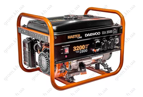 Фото 1- Бензиновий генератор Daewoo GDA 3500 Master Line (4 кВА)