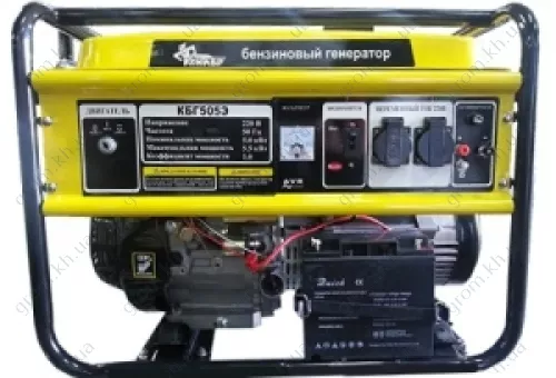Фото 1- Бензиновый генератор Кентавр КБГ 505 Э
