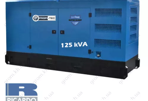 Фото 1- Генератор дизельный Profi-tec RDSG125-3 Power MAX (125кВА/100кВт, двигатель RICARDO, Great Britain)