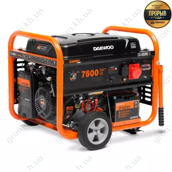 Фото 1- Бензиновый генератор Daewoo GDA 8500E-3