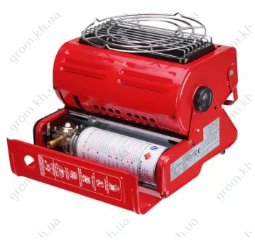 Фото 1- Туристический газовый обогреватель Yanchuan YC-808B с адаптером для бытового баллона