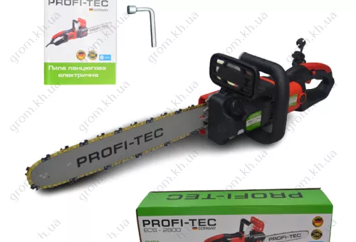 Фото 1- Електрична ланцюгова пилка PROFI-TEC ECS-2800