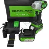 Фото 5 - Аккумуляторный ударный гайковерт PROFI-TEC MCW21BL-21V (комплект 2*5,0Ah и зарядное, кейс)
