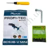 Фото 8 - Акумуляторна ручна ланцюгова пилка PROFI-TEC BCS36V Mini POWERLine, (2 акк по 5,0Ач + зарядне) в кейсі