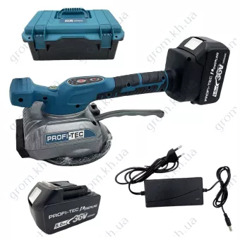 Фото 1- Акумуляторна вібраційна присоска PROFI-TEC VMC-Universal POWERLine (2х5.0Ач, зарядне, в кейсі)