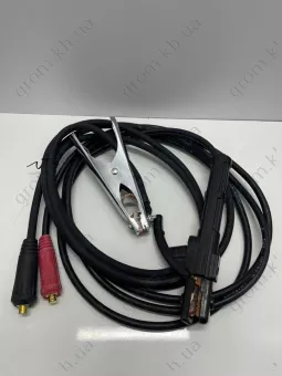 Фото 1- Комплект зварювальних кабелів (3,0м/1,8м)