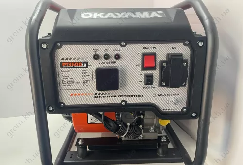 Фото 1- Генератор инверторный бензиновый Okayama РТ-3500IO