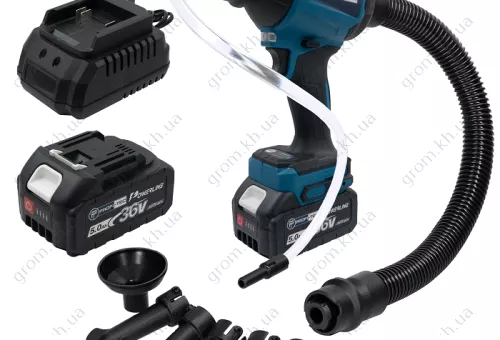 Фото 1- Акумуляторна повітродувка PROFI-TEC AS001BL POWERLine (2 х 5.0 Ач, зарядний пристрій)