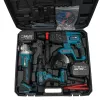 Фото 17 - Аккумуляторный набор инструментов PROFI-TEC Combo Set 3 POWERLine (CBH36BL, CDR36BL, DGA36BL) (2 х 9.0 Ач, зарядное устройство, кейс)