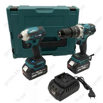 Фото 1- Аккумуляторный набор инструментов PROFI-TEC Combo Set 7 POWERLine (MS36BL, PCW36V) (2 х 5.0 Ач, зарядное устройство)