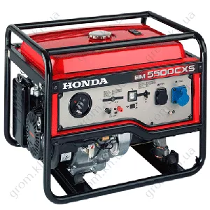 Фото 1- Бензиновый генератор Honda EM5500CXS