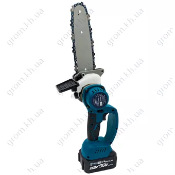 Фото 1- Акумуляторна ланцюгова пилка PROFI-TEC DUC36BL POWERLine (2 х 5.0 Aч, зарядний пристрій, кейс)