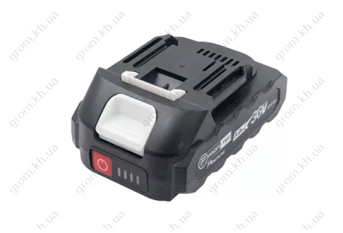 Фото 1- Акумуляторна батарея PROFI-TEC BL3630 POWERLine (3.0 Ач, з індикатором заряду)