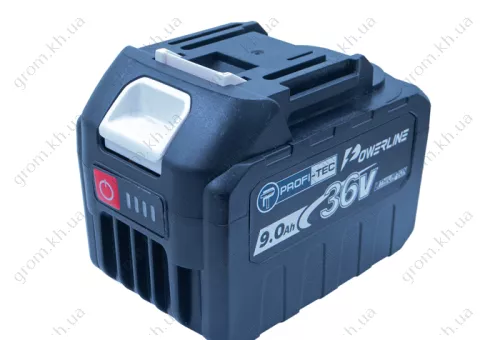 Фото 1- Акумуляторна батарея PROFI-TEC BL3690 POWERLine (9.0 Ач, з індикатором заряду)