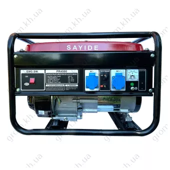 Фото 1- Бензиновый генератор Sayide PR-4500 (3.5 кВт) красный