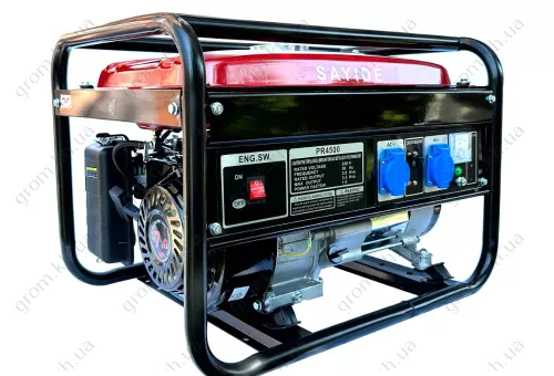 Фото 1- Газобензиновый генератор Sayide PR-4500 LPG/NG (3.5 кВт) красный