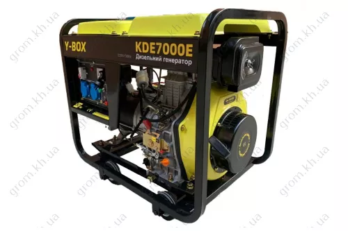 Фото 1- Генератор дизель Y-BOX KDE7000E 4.5/5.0KW однофазний, 220V (двигун 186FE)
