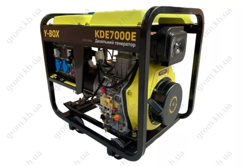 Фото 1- Генератор дизель Y-BOX KDE7000E 4.5/5.0KW однофазний, 220V (двигун 186FE)