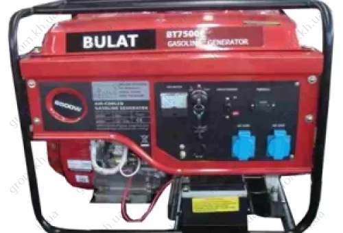 Фото 1- Бензиновий генератор Булат BT7500CLE (3 фази)