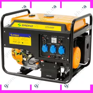 Фото 1- Бензиновый генератор Sadko GPS-6500E