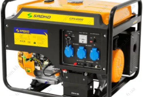 Фото 1- Бензиновий генератор Sadko GPS-6500E