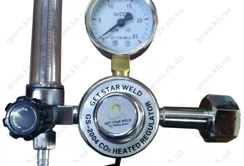 Фото 1- Редуктор углекислотный/аргоновый с подогревом 36V Get Star Weld GS-2004