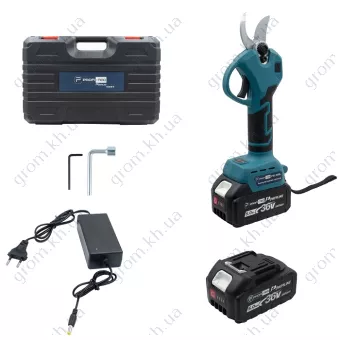 Фото 1- Акумуляторний секатор PROFI-TEC PES36BL POWERLine (2 х 5.0 Ач, зарядний пристрій)