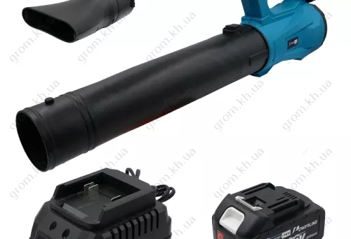 Фото 1- Аккумуляторная воздуходувка PROFI-TEC PLB2036BL POWERLine (2 х 5.0 Aч, зарядное устройство)