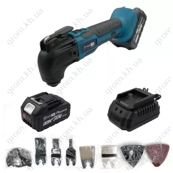 Фото 1- Аккумуляторный мультитул PROFI-TEC DPO125BL POWERLine (2 х 5.0 Aч, зарядное устройство)