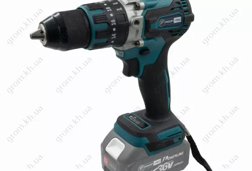 Фото 1- Аккумуляторный шуруповерт PROFI-TEC DHP485BL POWERLine (без аккумулятора и зарядного устройства)