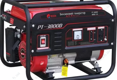 Фото 1- Бензиновий генератор Edon PT-3800D