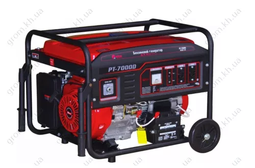 Фото 1- Бензиновий генератор Edon PT-7000D