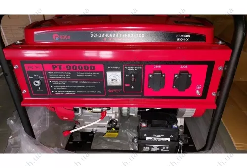 Фото 1- Бензиновий генератор Edon PT-9000D