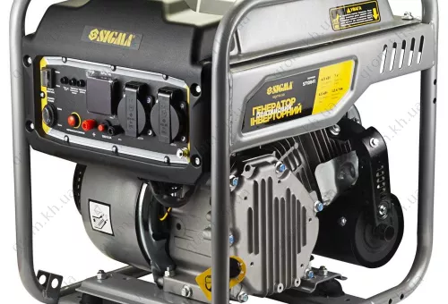 Фото 1- Генератор інверторний бензиновий 4.0/4.5кВт 7л 4-х тактний ручний запуск SIGMA